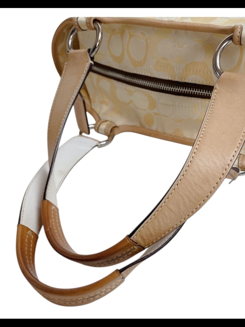 Rare Vintage Coach Soho In Optic Yellow W/ Leather Trim (2004) -Dustbag Included - Picture 7 of 16